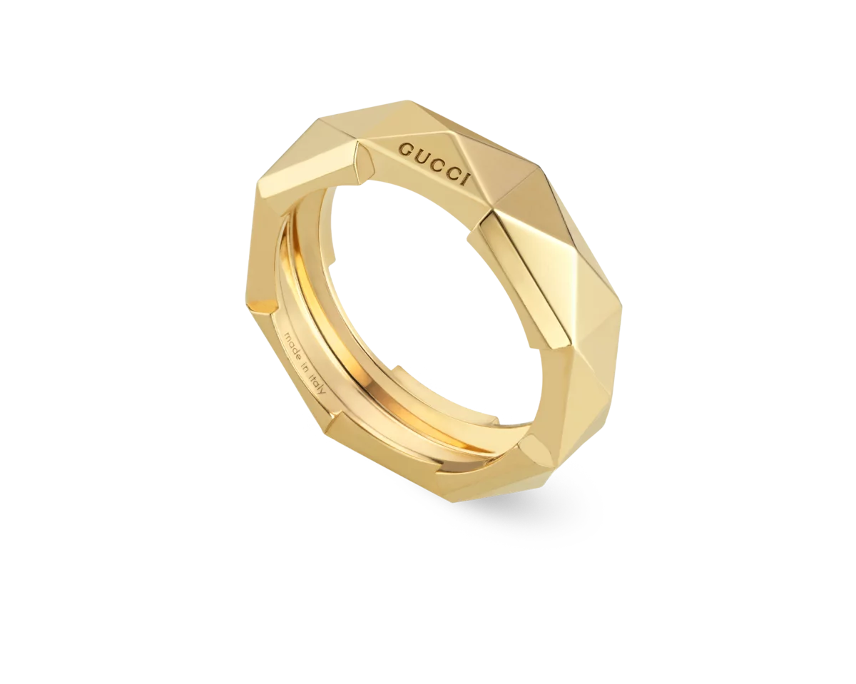 送税込】グッチ GUCCI LINK TO LOVE ミラーリング 662194003 #17 Gucci Link to Love Mirrored Ring - YBC6621940020